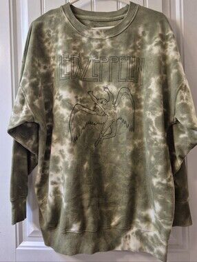 Led Zeppelin Tie Dyed Sweatershirt Size Adult Medium